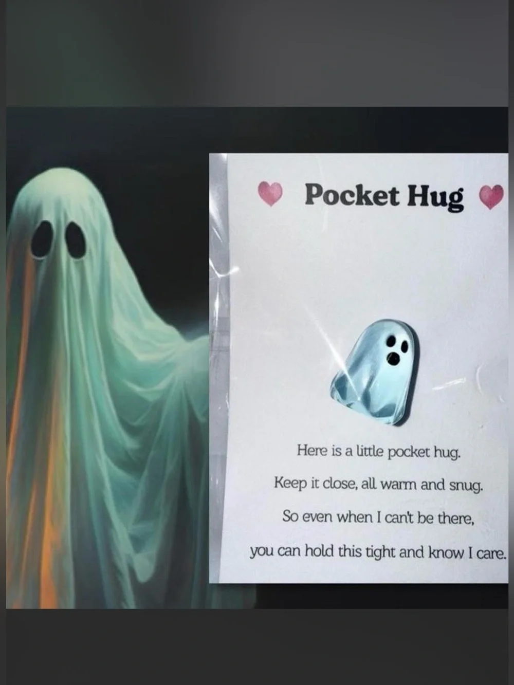 $2 luminous Pocket Hug Ghost hug card $2 WHEN BUNDLED WITH 3 Or More Items